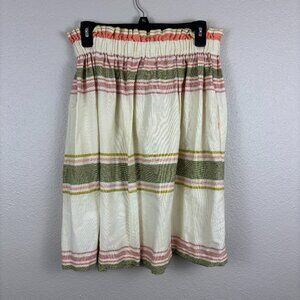 Trove Womens Multicolor Striped Elastic Waist Classic Mini A-Line Skirt Size S-M